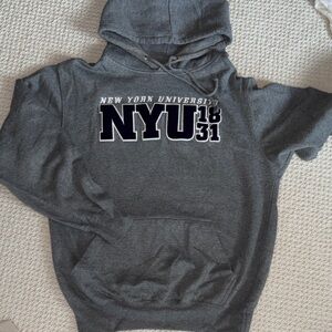 Embroidered NYU Sweatshirt Hoodie